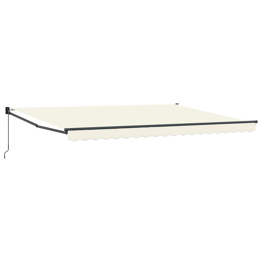 Ausziehbare Markise Creme 4 x 2 m 100% Polyester und Aluminium