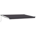 Ausziehbare Markise Anthrazit 4 x 2 m