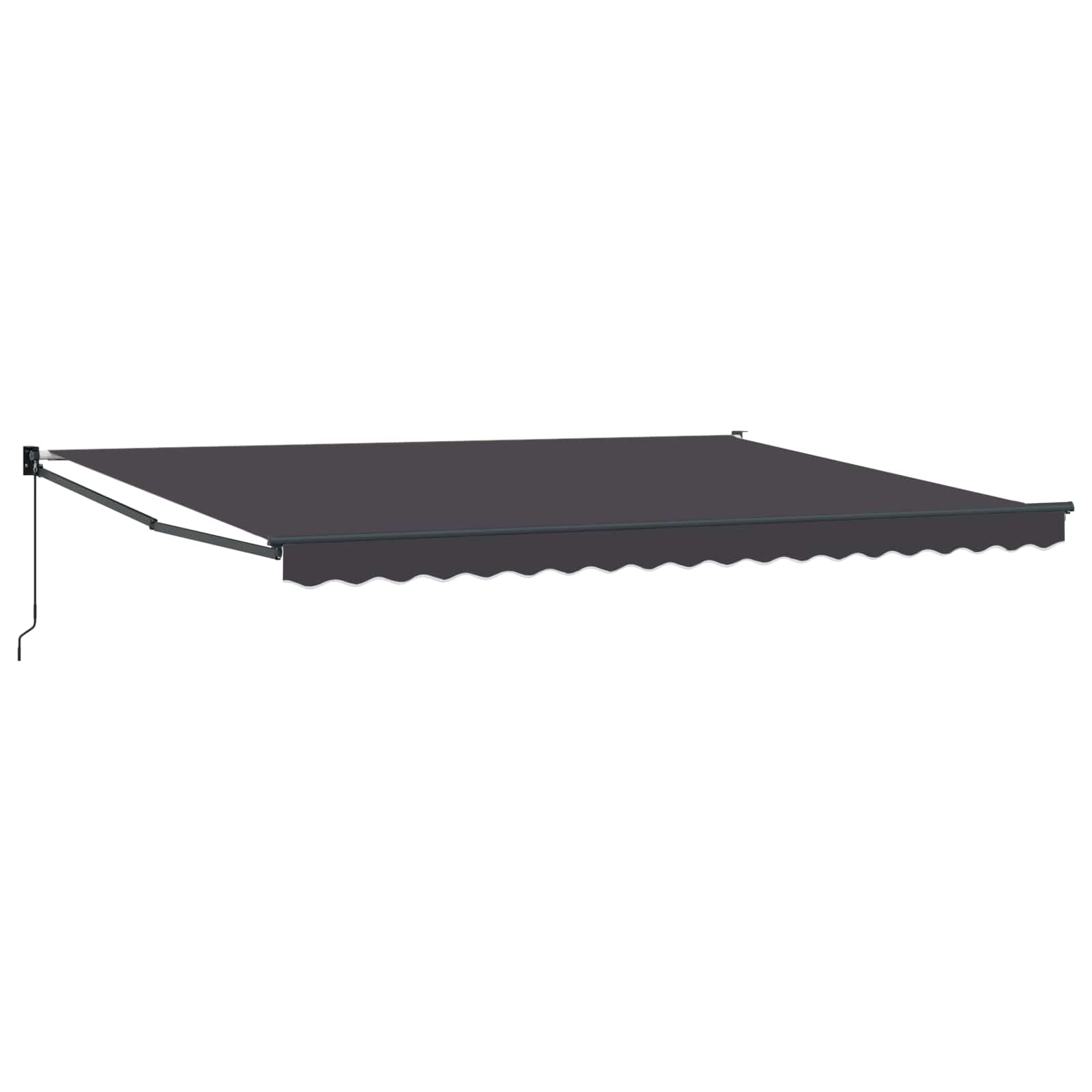 Ausziehbare Markise Anthrazit 4 x 2 m