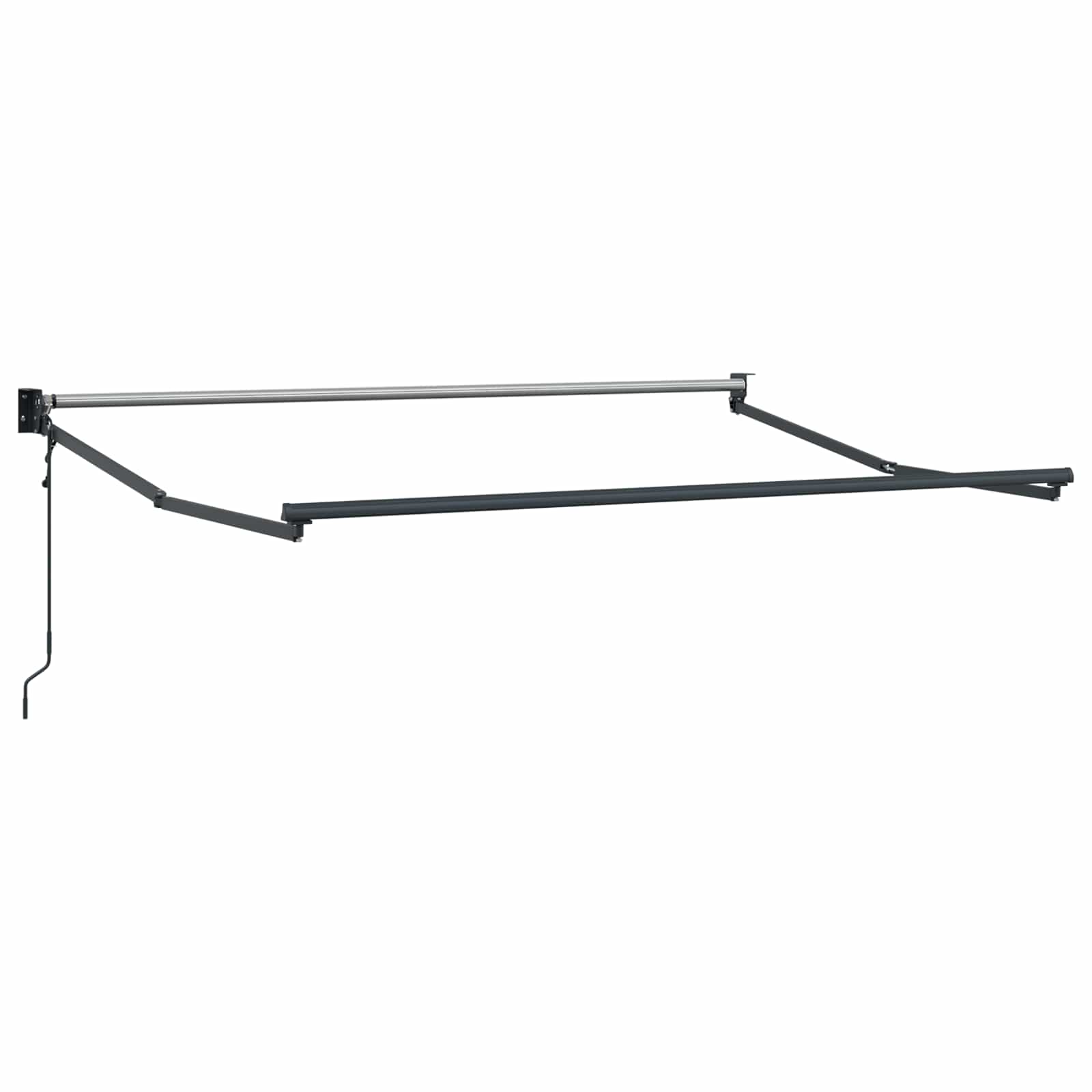 Markise Blau und Weiß 3,5 x 2 m Polyester und Metall