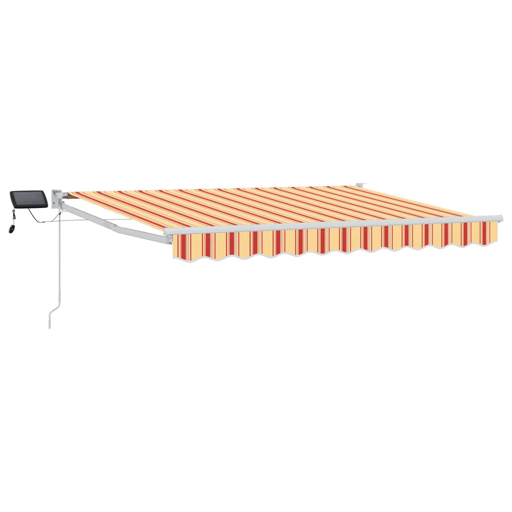 Manuelle Gelenkarmmarkise mit LEDs Mehrfarbig 2,5 x 2 m