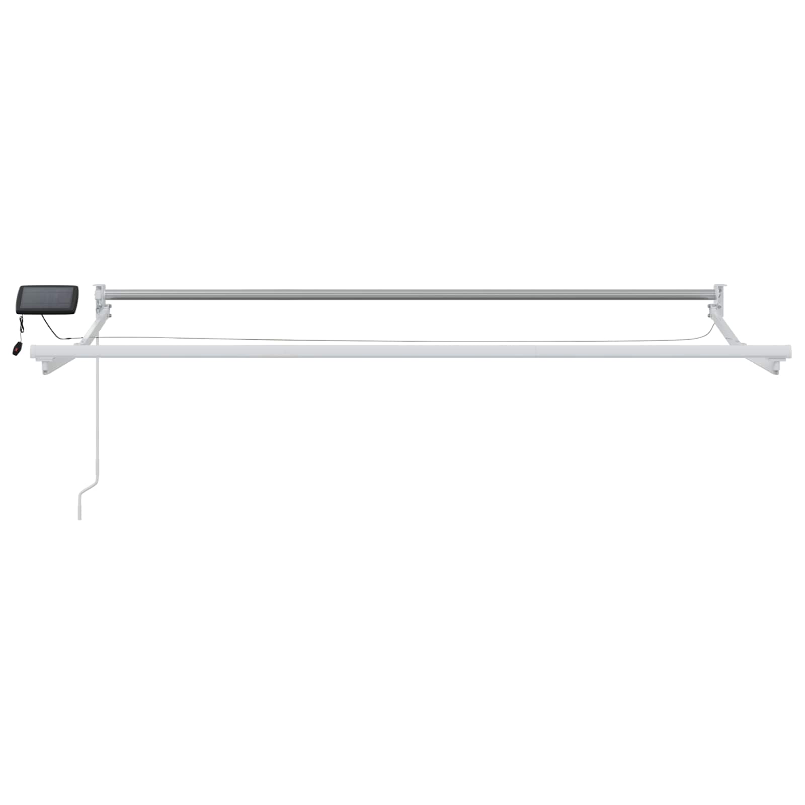 Manuelle Gelenkarmmarkise mit LEDs Mehrfarbig 3 x 2 m