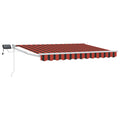 Manuelle Gelenkarmmarkise mit LEDs 3,5 x 2 m