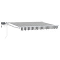 Manuelle Gelenkarmmarkise mit LEDs 3,5 x 2,5 m
