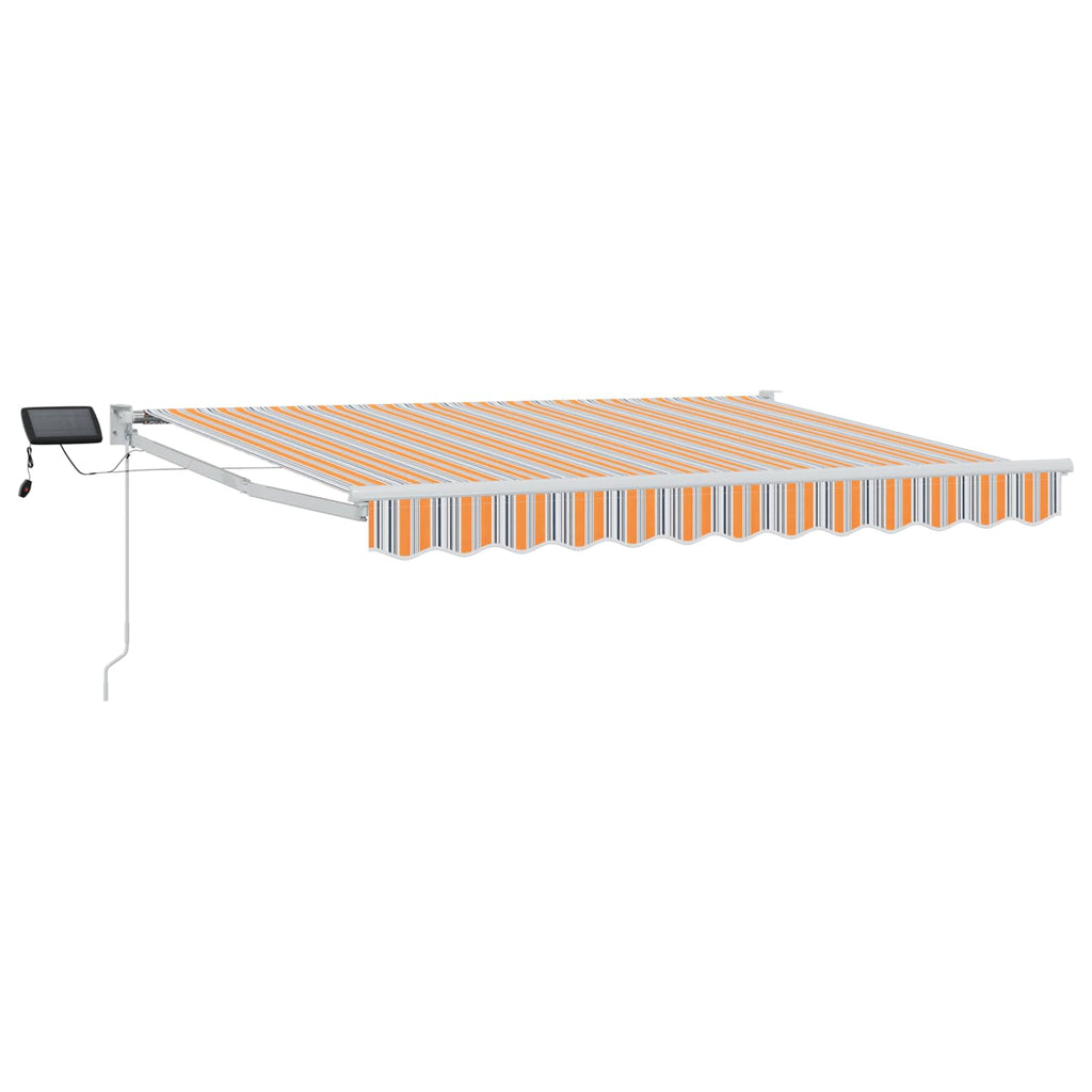 Manuelle Gelenkarmmarkise mit LEDs 3,5 x 2,5 m