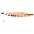 Manuelle Gelenkarmmarkise mit LEDs Mehrfarbig 2,5 x 2 m