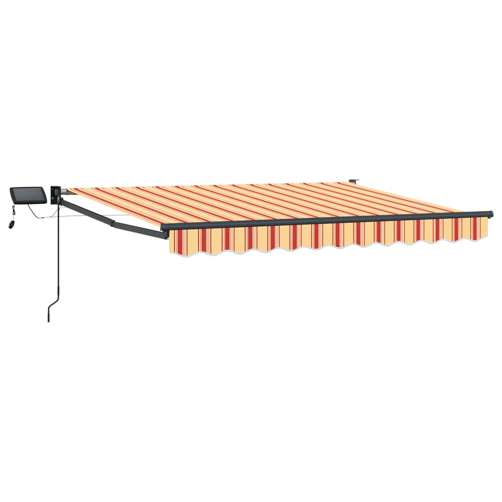 Manuelle Gelenkarmmarkise mit LEDs Mehrfarbig 2,5 x 2 m