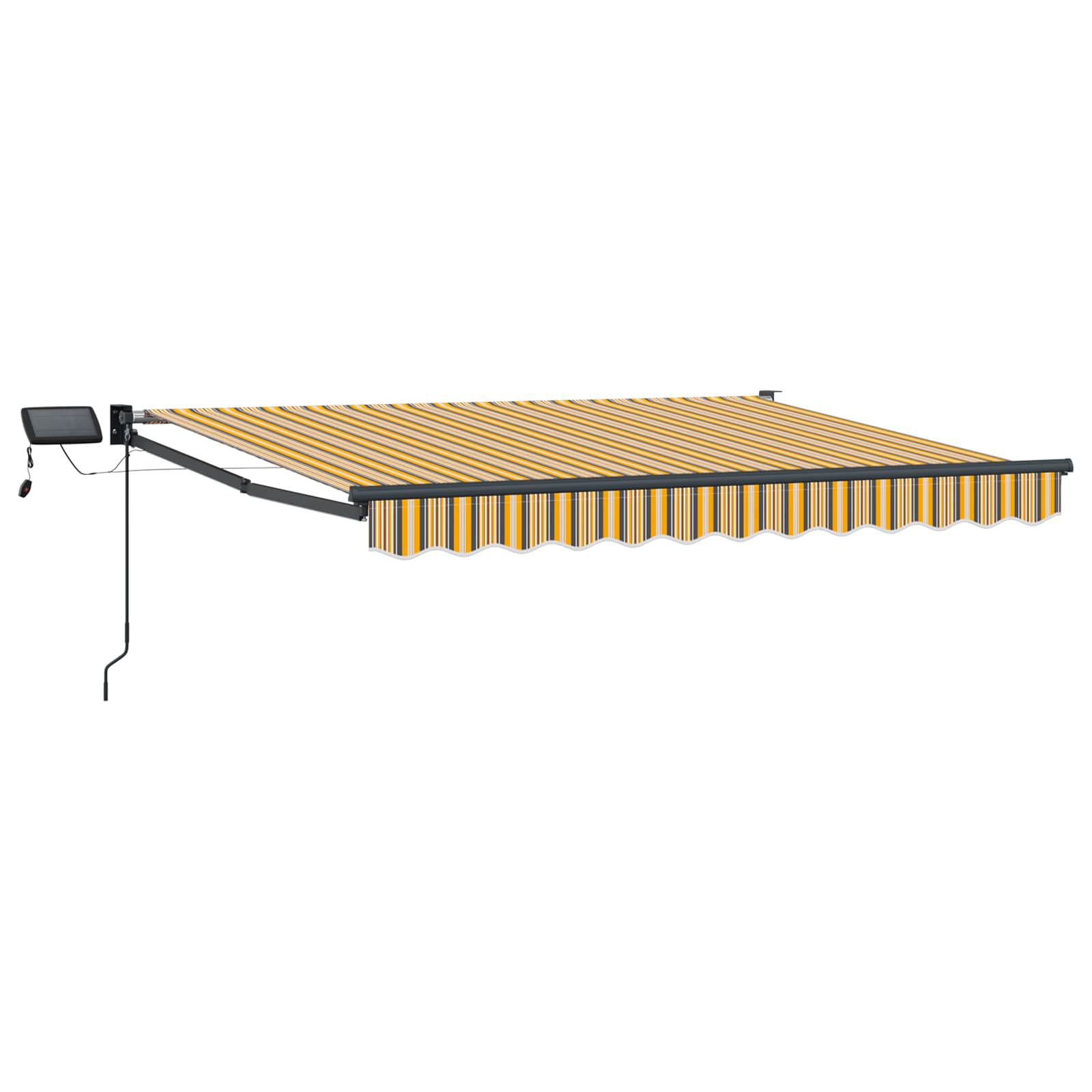 Manuelle Gelenkarmmarkise mit LEDs 2,5 x 2 m