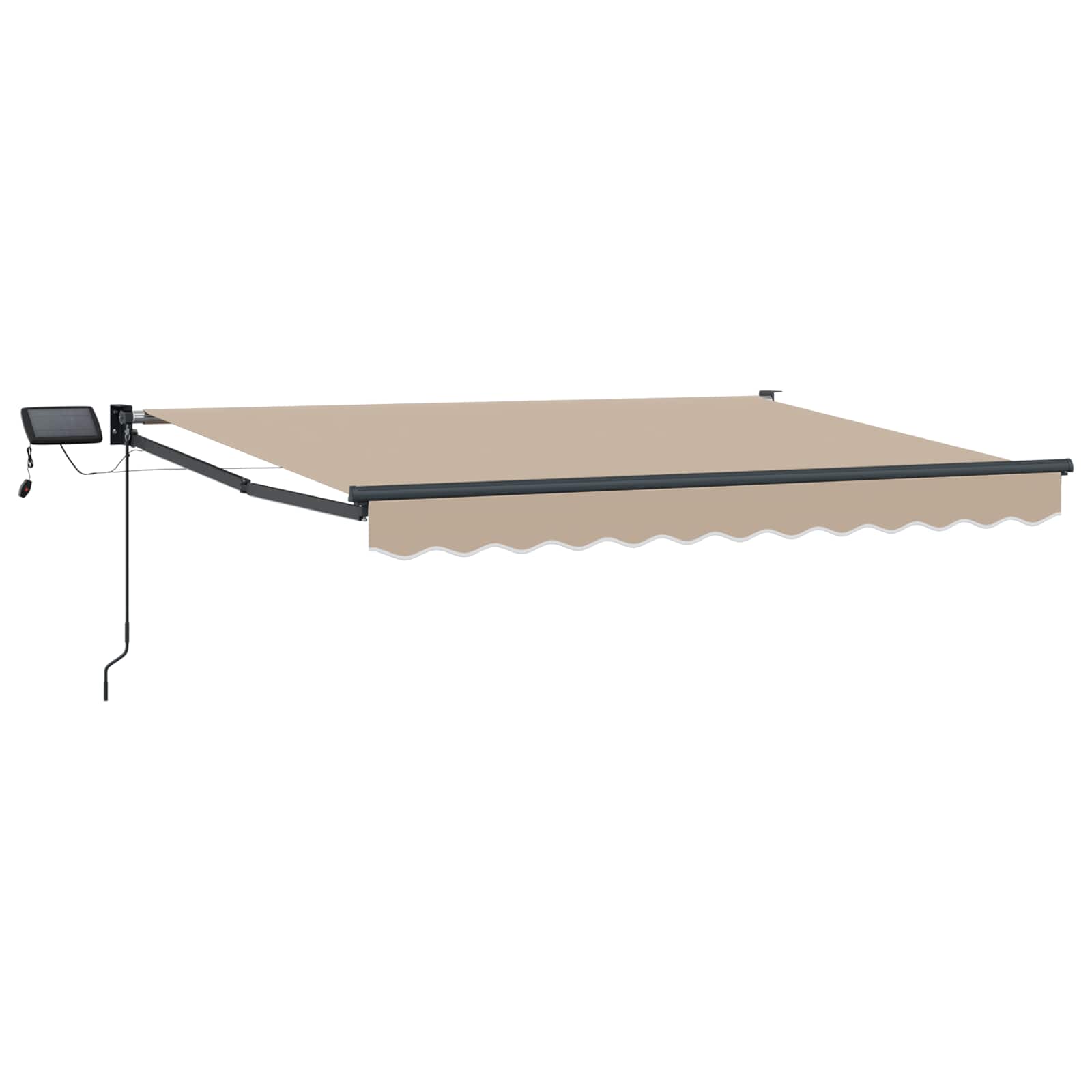 Manuelle Gelenkarmmarkise mit LEDs 2,5 x 2 m