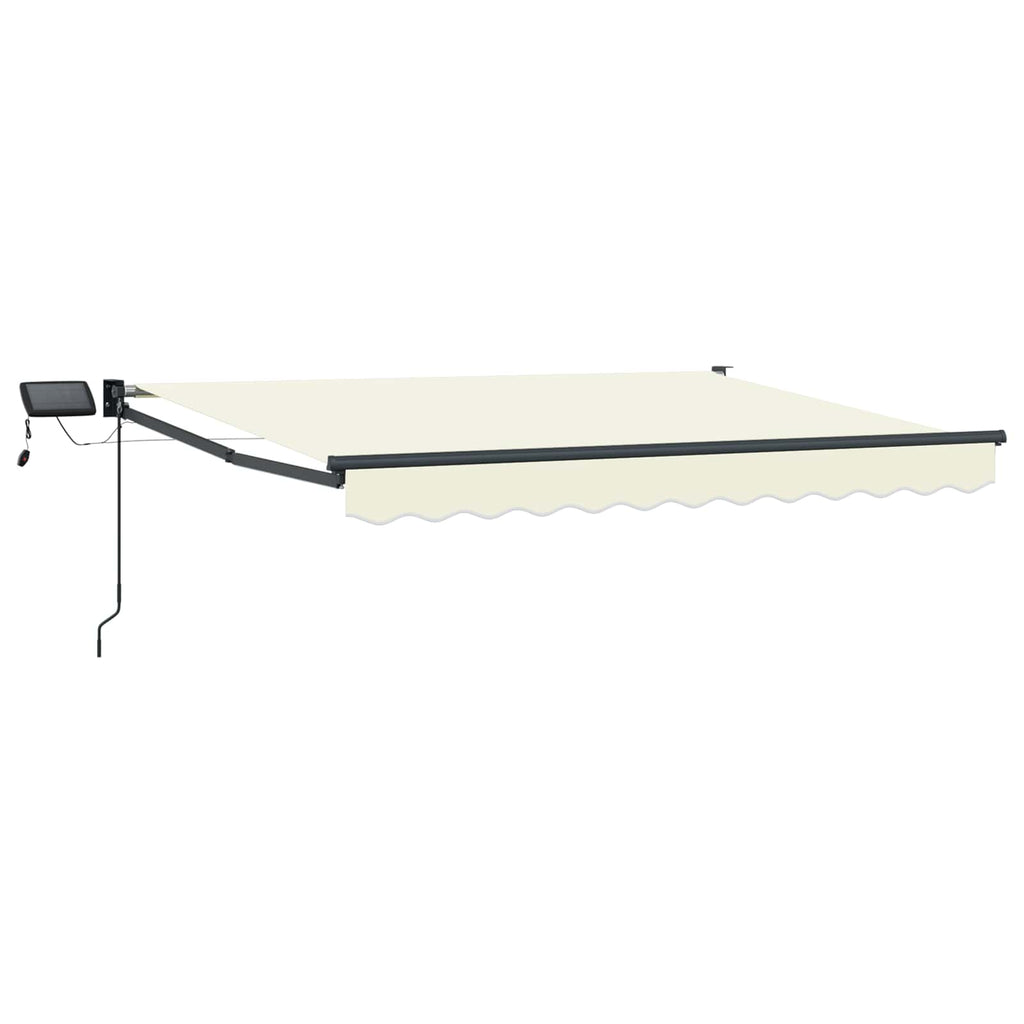 Manuelle Gelenkarmmarkise mit LEDs 3,5 x 2 m