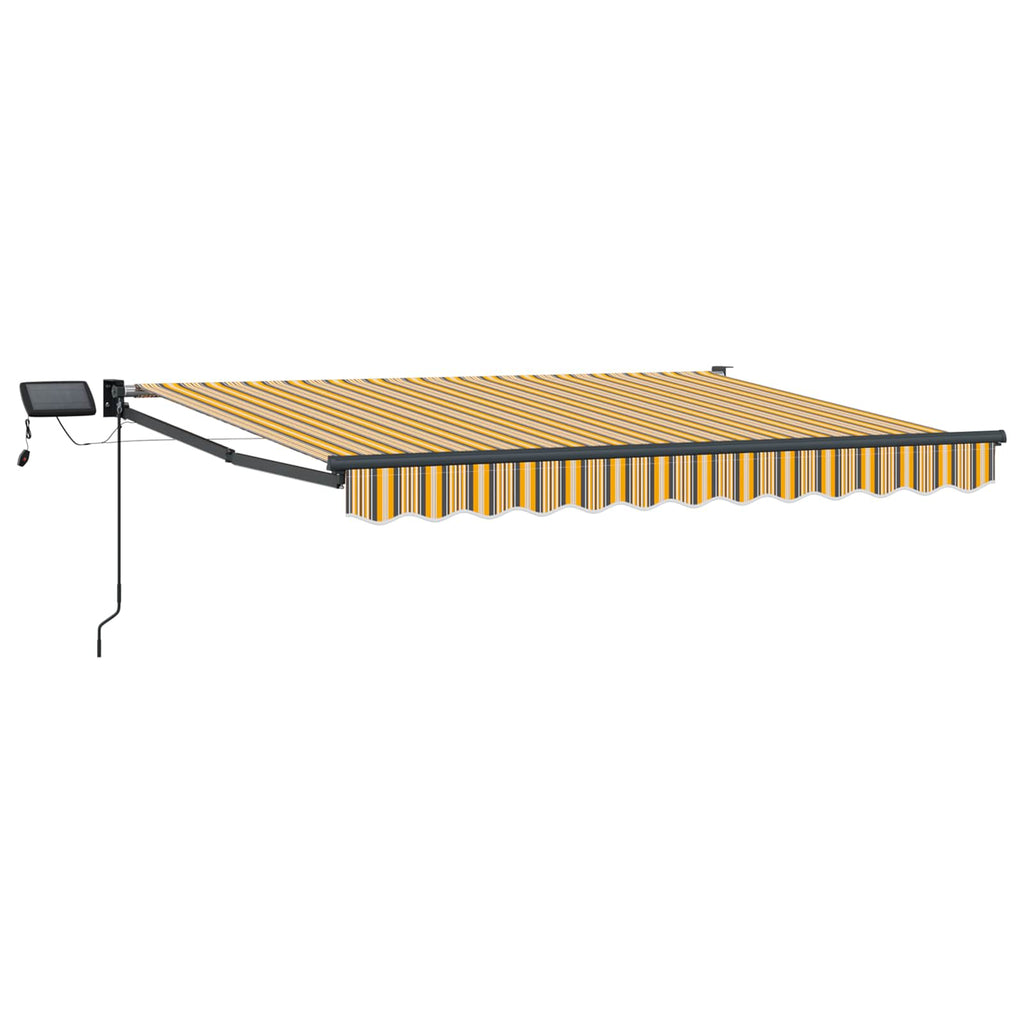 Manuelle Gelenkarmmarkise mit LEDs 3,5 x 2 m