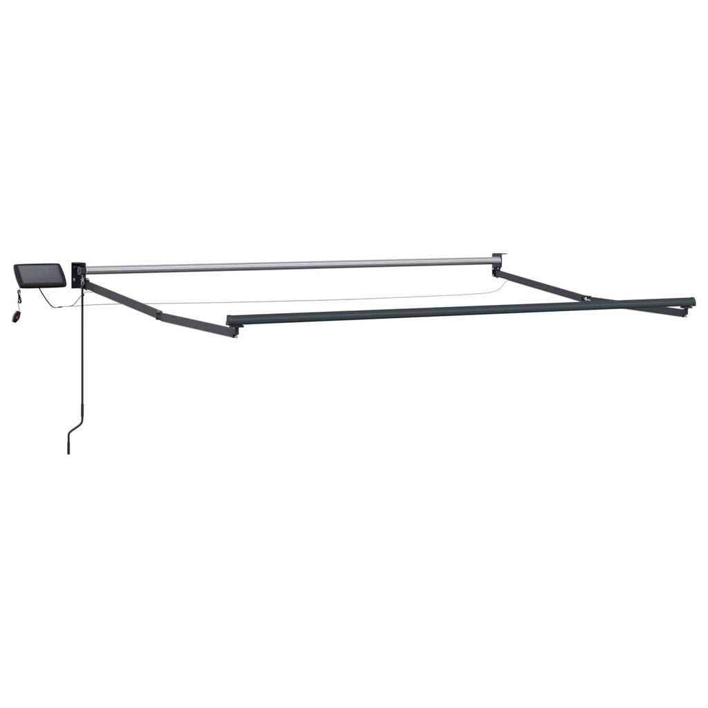 Manuelle Gelenkarmmarkise mit LEDs 3,5 x 2 m