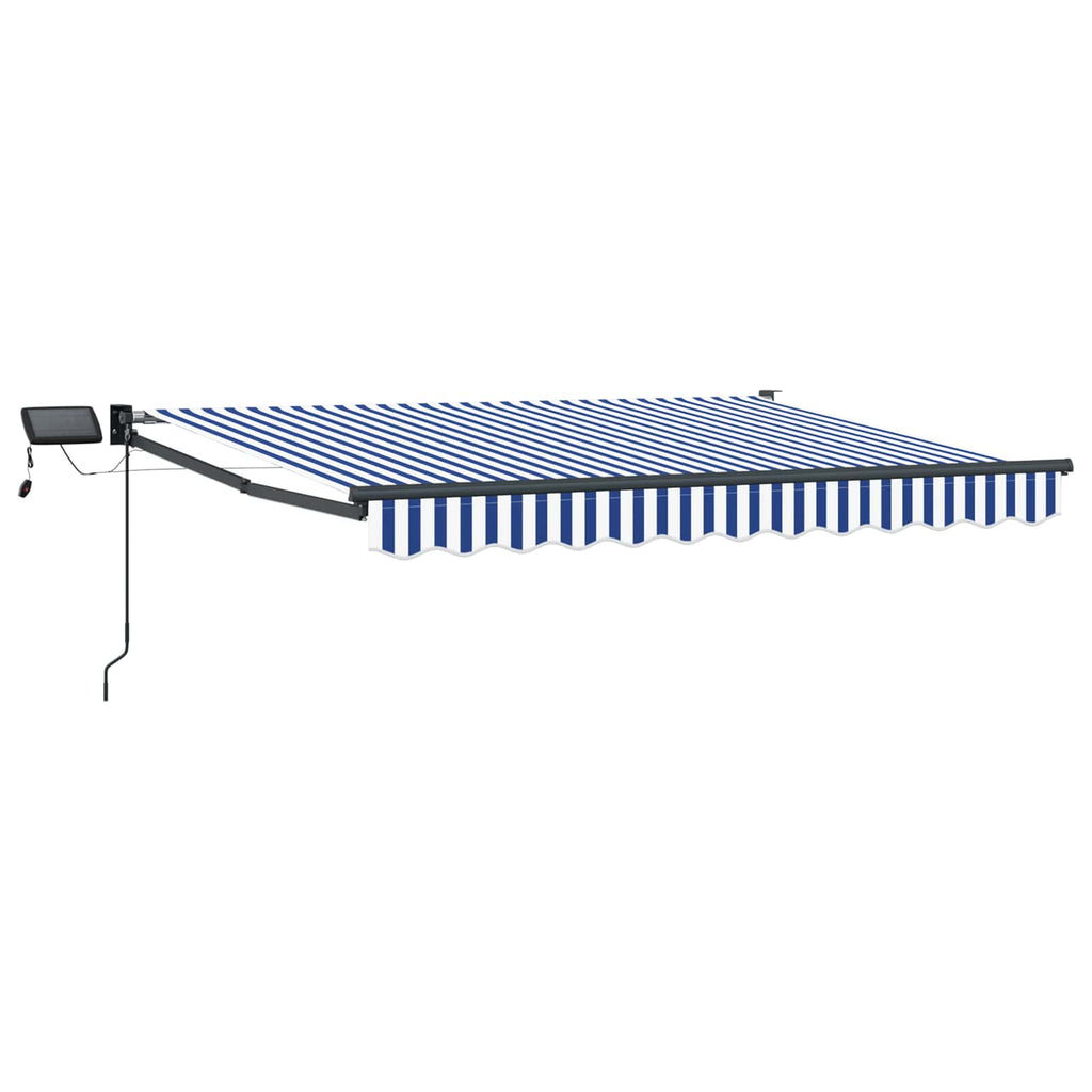 Manuelle Gelenkarmmarkise mit LEDs 3 x 2,5 m