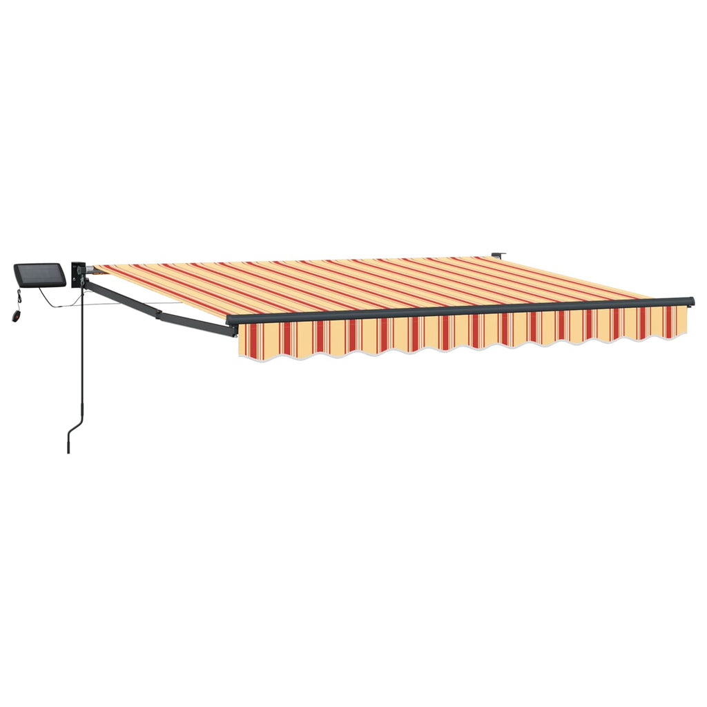 Manuelle Gelenkarmmarkise mit LEDs Mehrfarbig 3 x 2,5 m