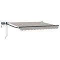 Manuelle Gelenkarmmarkise mit LEDs 3 x 2,5 m