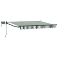 Manuelle Gelenkarmmarkise mit LEDs 3 x 2,5 m