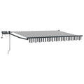 Manuelle Gelenkarmmarkise mit LEDs 3,5 x 2,5 m