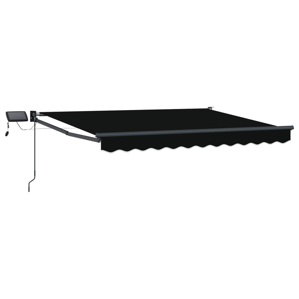 Manuelle Gelenkarmmarkise mit LEDs 3,5 x 2,5 m