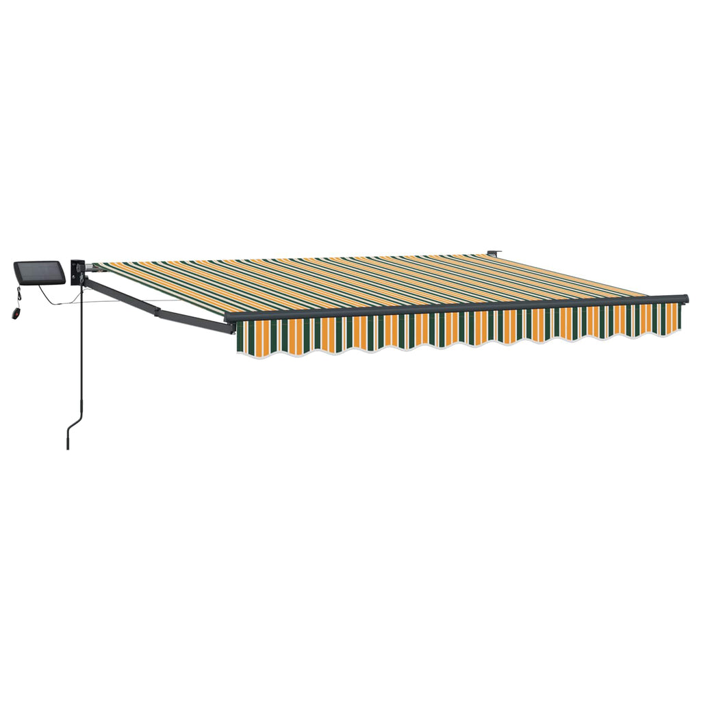Manuelle Gelenkarmmarkise mit LEDs 3,5 x 2,5 m