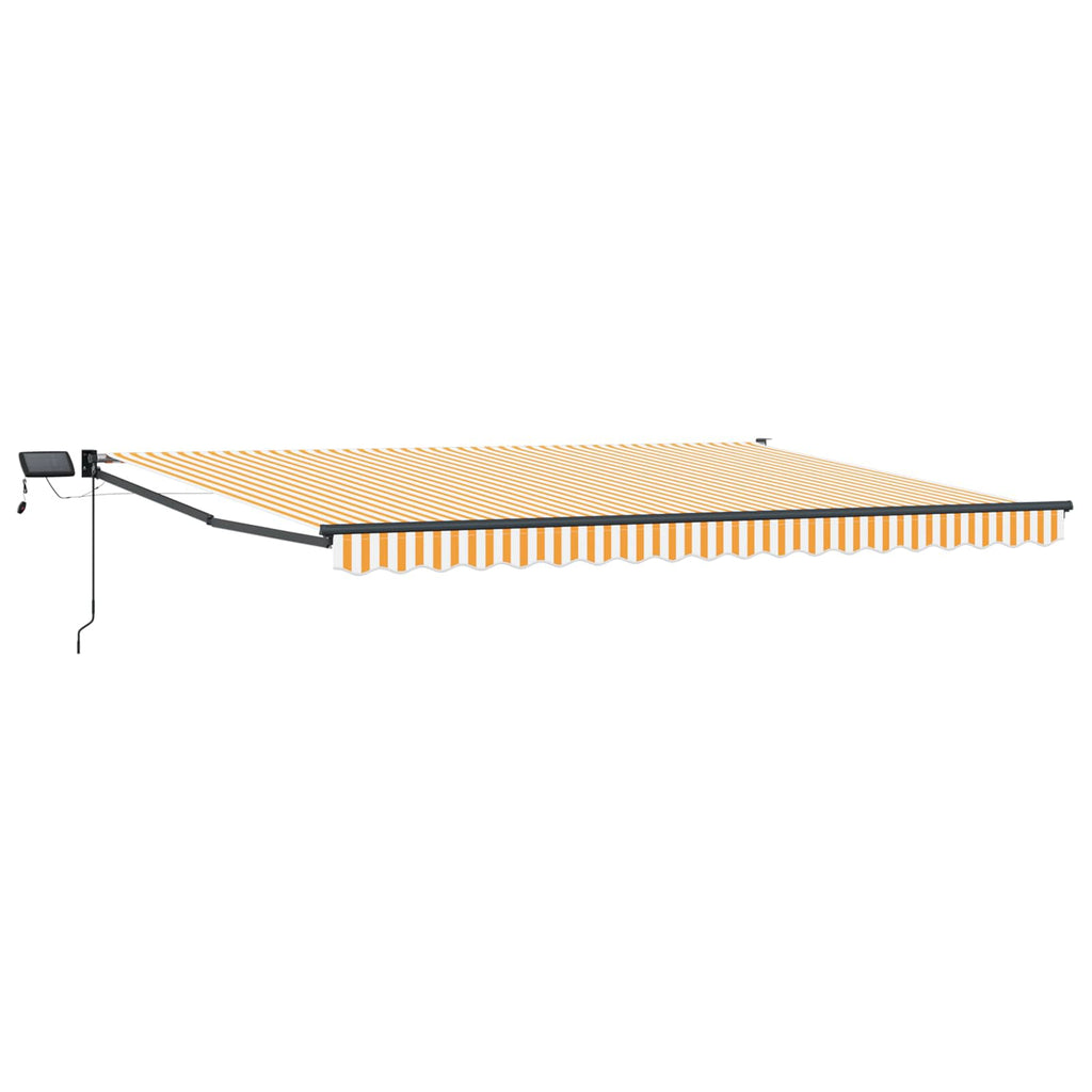 Manuelle Gelenkarmmarkise mit LEDs 4,5 × 3 m