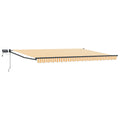 Manuelle Gelenkarmmarkise mit LEDs 4,5 × 3 m