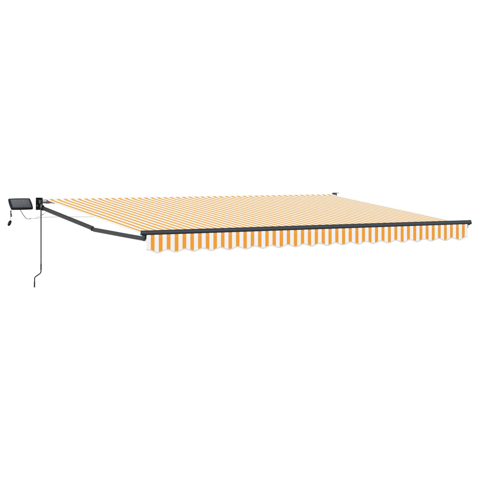 Manuelle Gelenkarmmarkise mit LEDs 4,5 × 3 m
