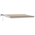 Manuelle Gelenkarmmarkise mit LEDs 4,5 × 3 m