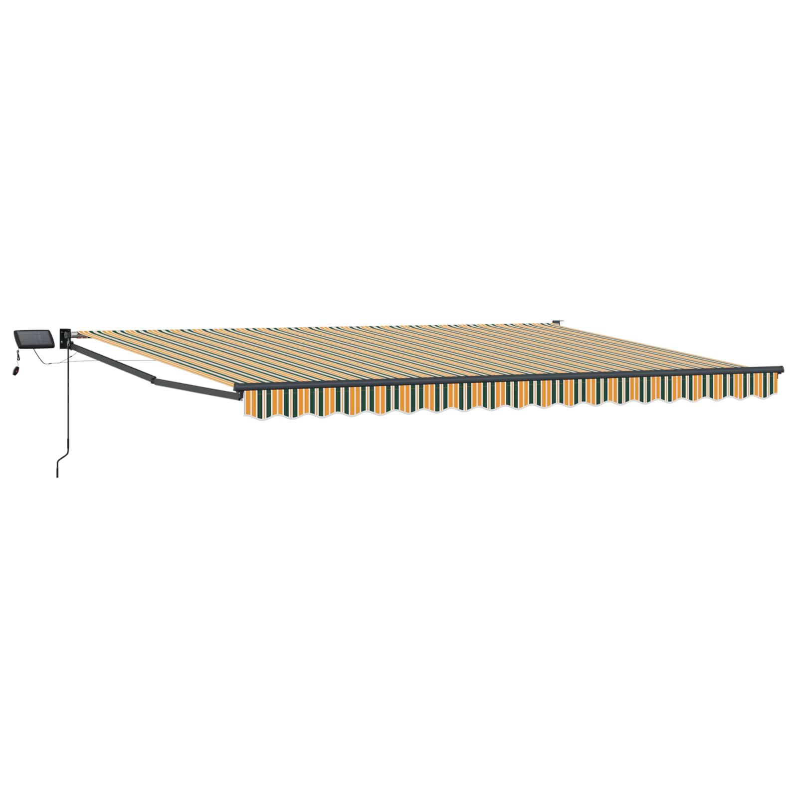 Manuelle Gelenkarmmarkise mit LEDs 4,5 × 3 m