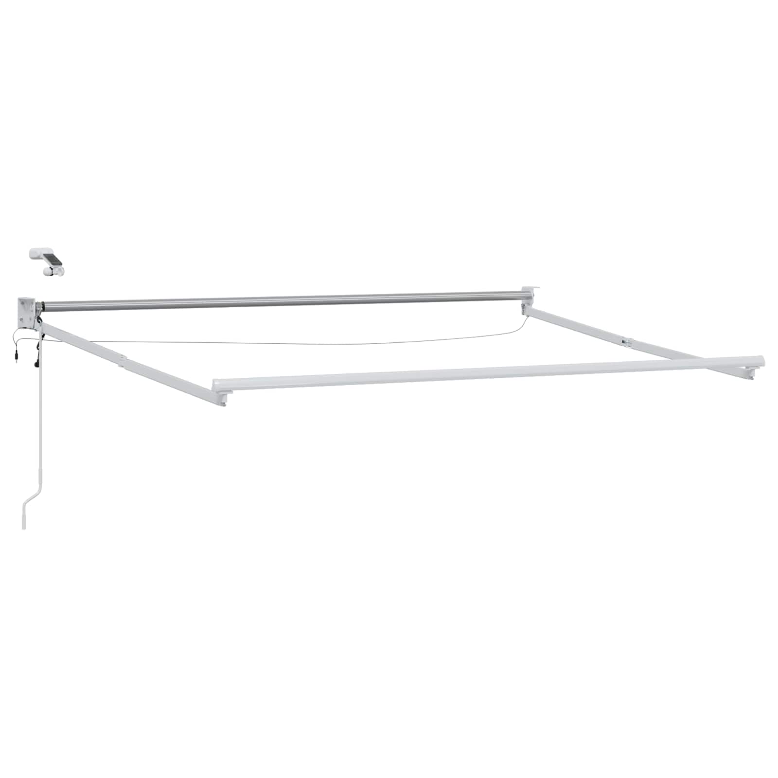 Elektrische ausziehbare Markise Braun 3,5 x 2 m