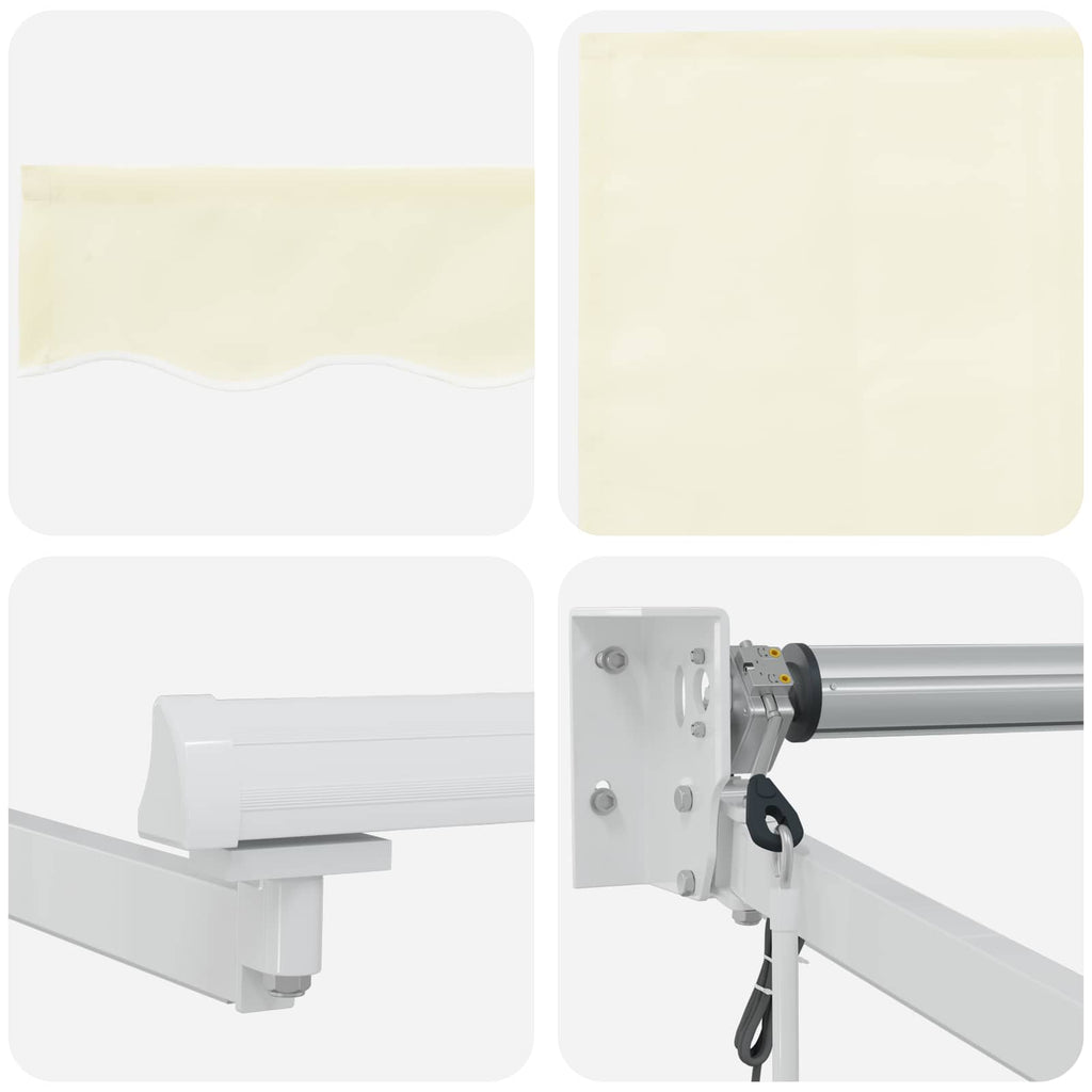 Elektrische ausziehbare Markise Creme 4 x 2 m