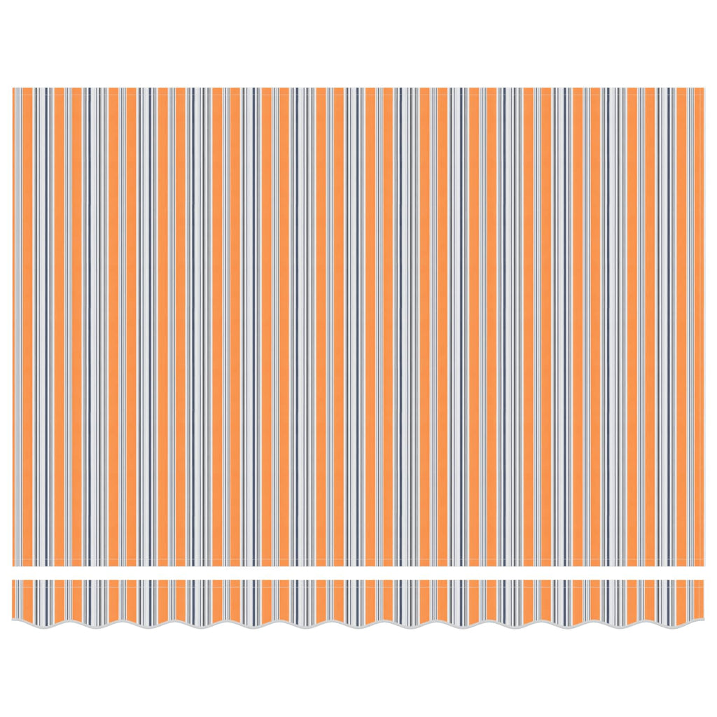 Elektrische ausziehbare Markise Blau und Orange 3 x 2,5 m