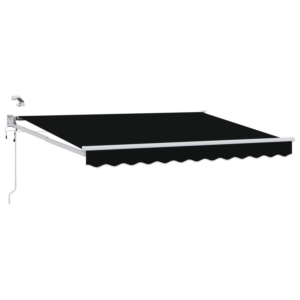 Elektrische ausziehbare Markise Schwarz 3 x 2,5 m