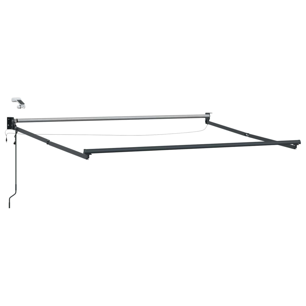 Elektrische ausziehbare Markise Blau und Weiß 3 x 2 m
