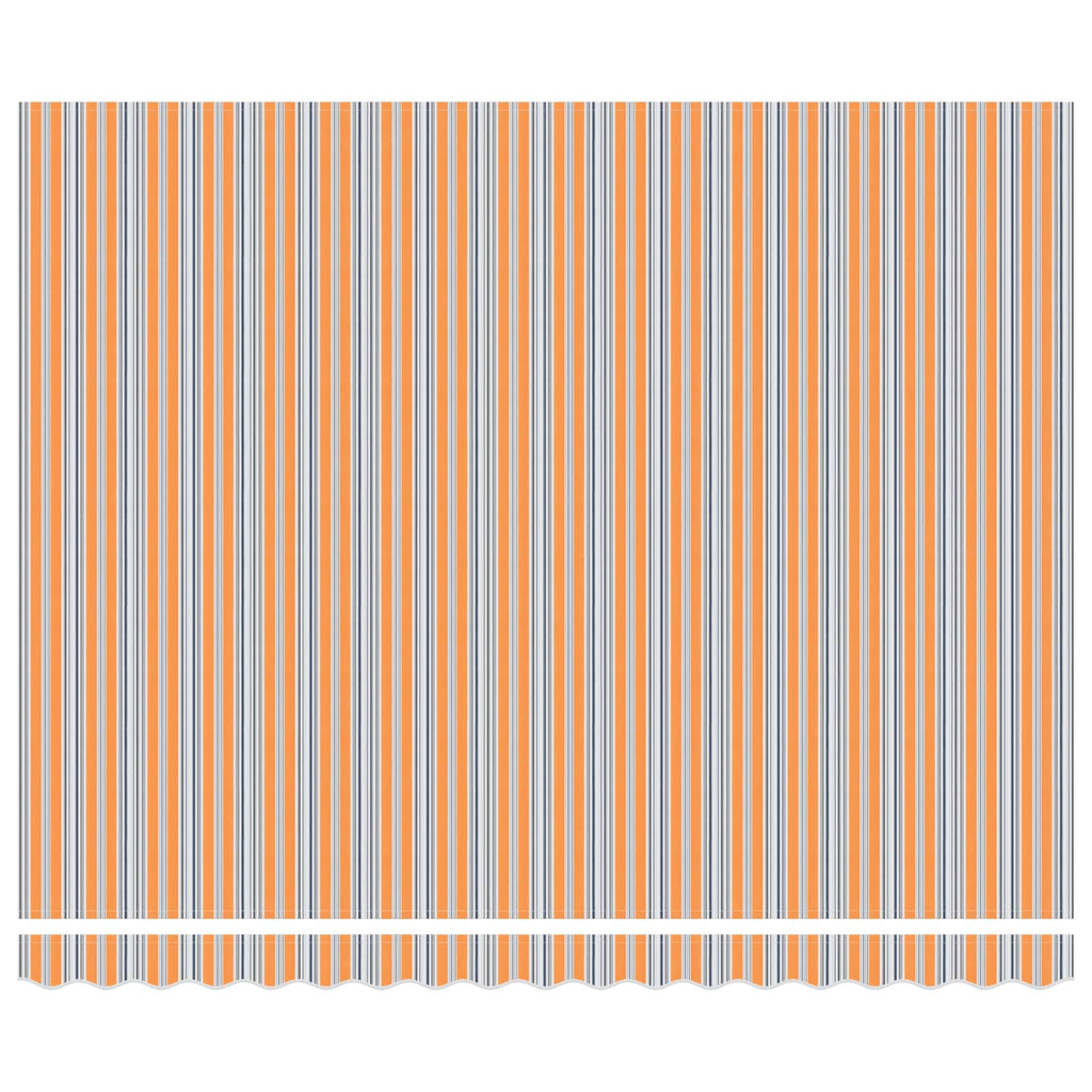 Ausziehbare Markise Orange und Grau 400 x 300 cm