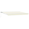 Manuell einziehbare Markise Creme 5 x 3 m