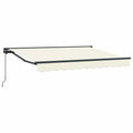 Manuell einziehbare Markise Creme 2,5 x 2 m