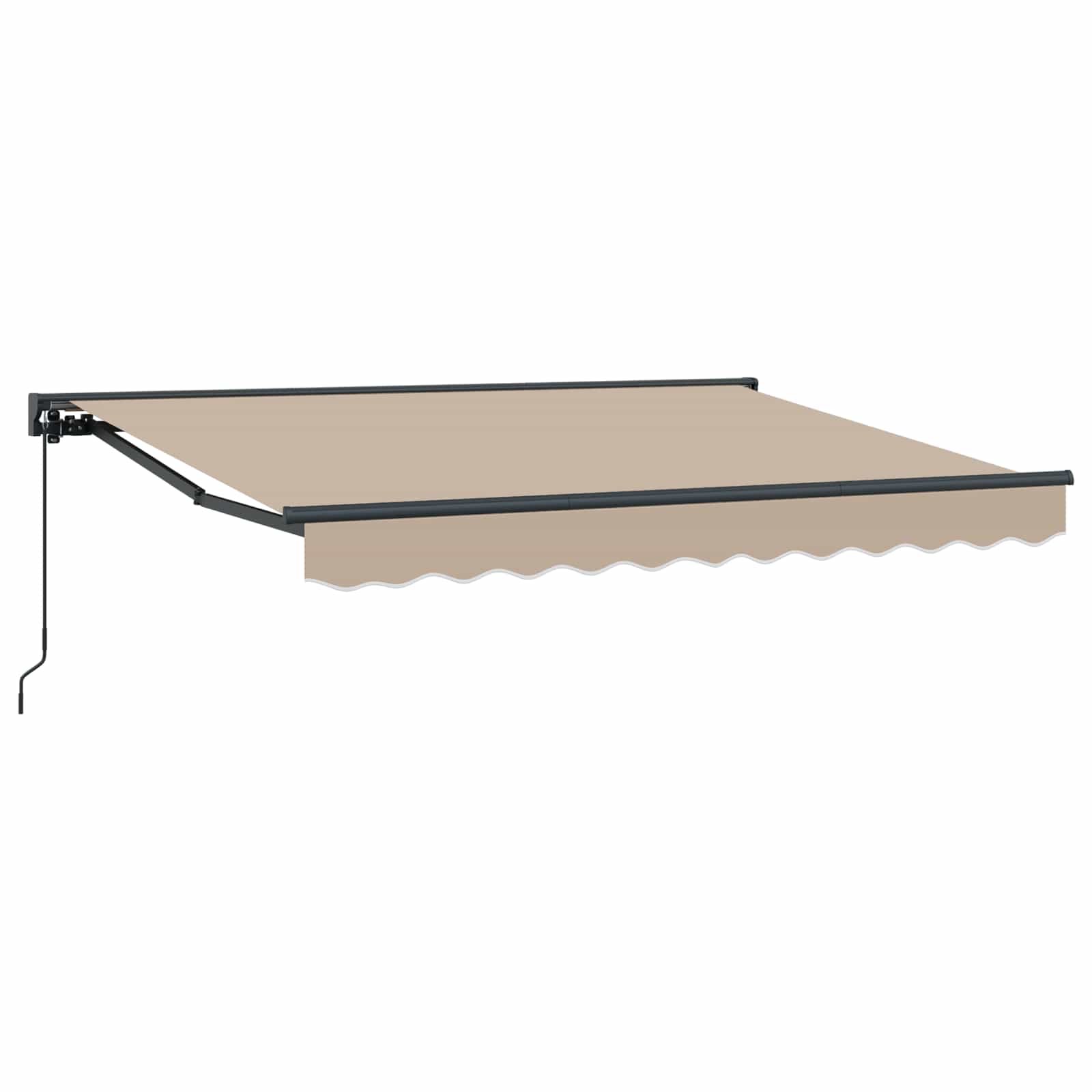 Manuell einziehbare Markise Beige 2,5 x 2 m
