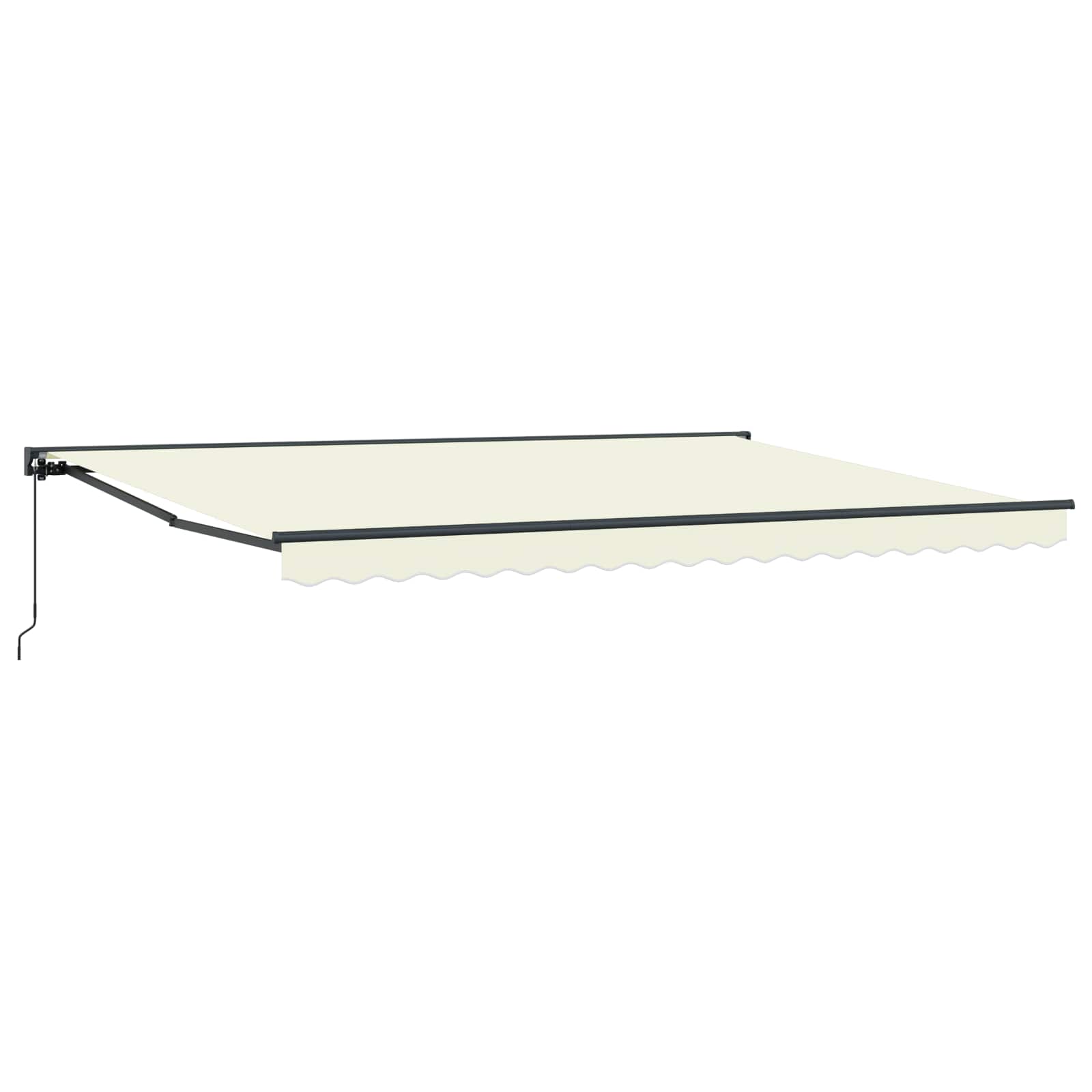 Manuell einziehbare Markise Creme 4 x 2 m