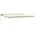 Manuell einziehbare Markise Creme 4,5 x 3,5 m