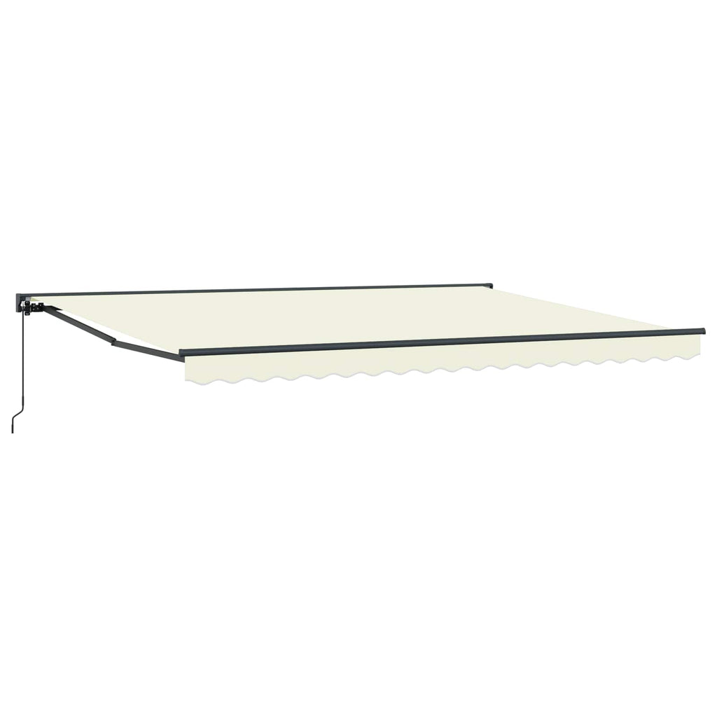 Manuell einziehbare Markise Creme 5 x 3,5 m