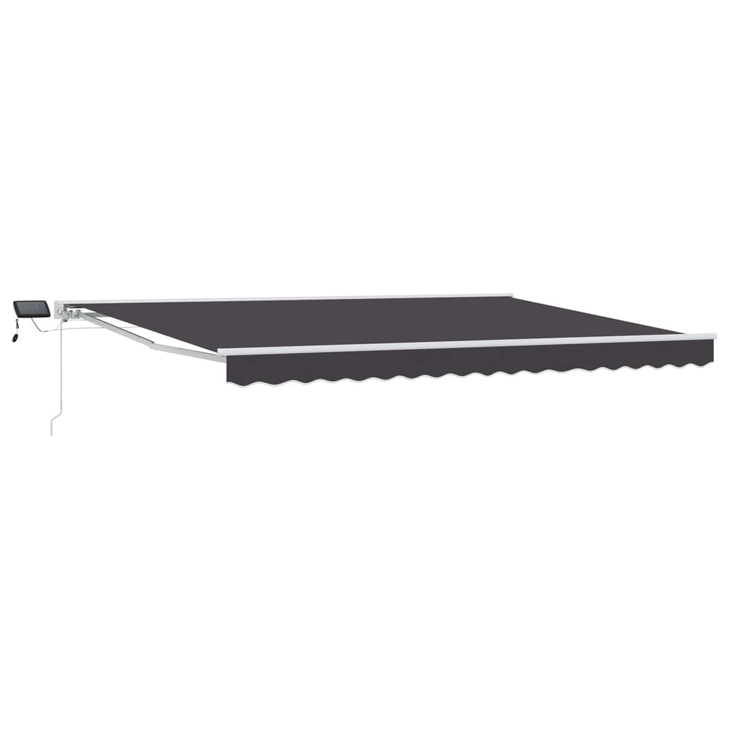 Manueller Markisenrahmen mit LEDs 4,5 × 3 m