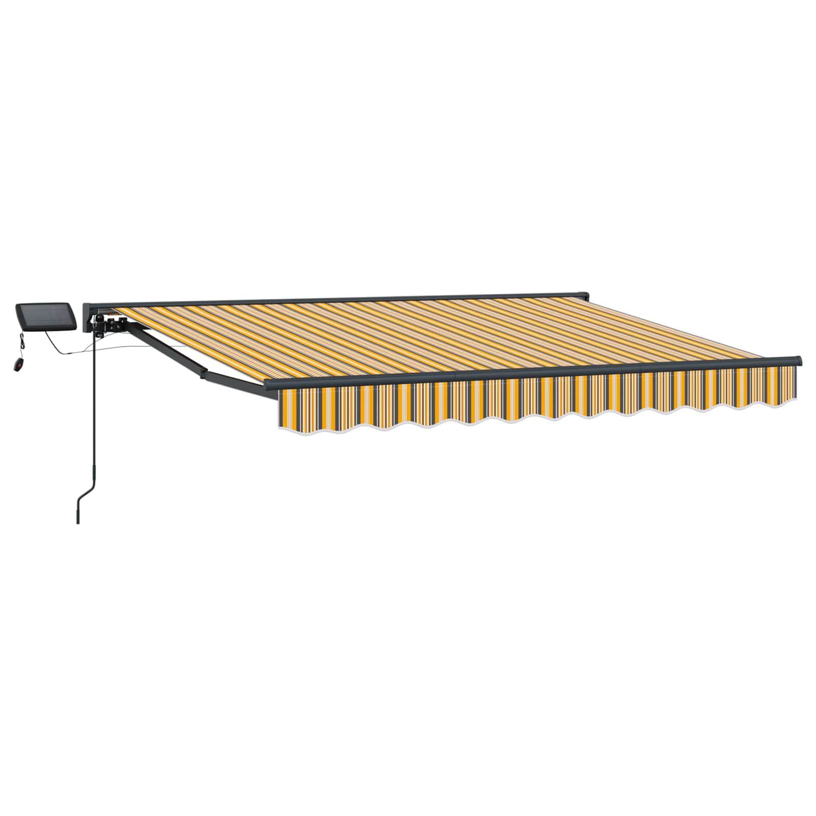 Manueller Markisenrahmen mit LEDs 2,5 x 2 m