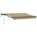 Manueller Markisenrahmen mit LEDs 2,5 x 2 m