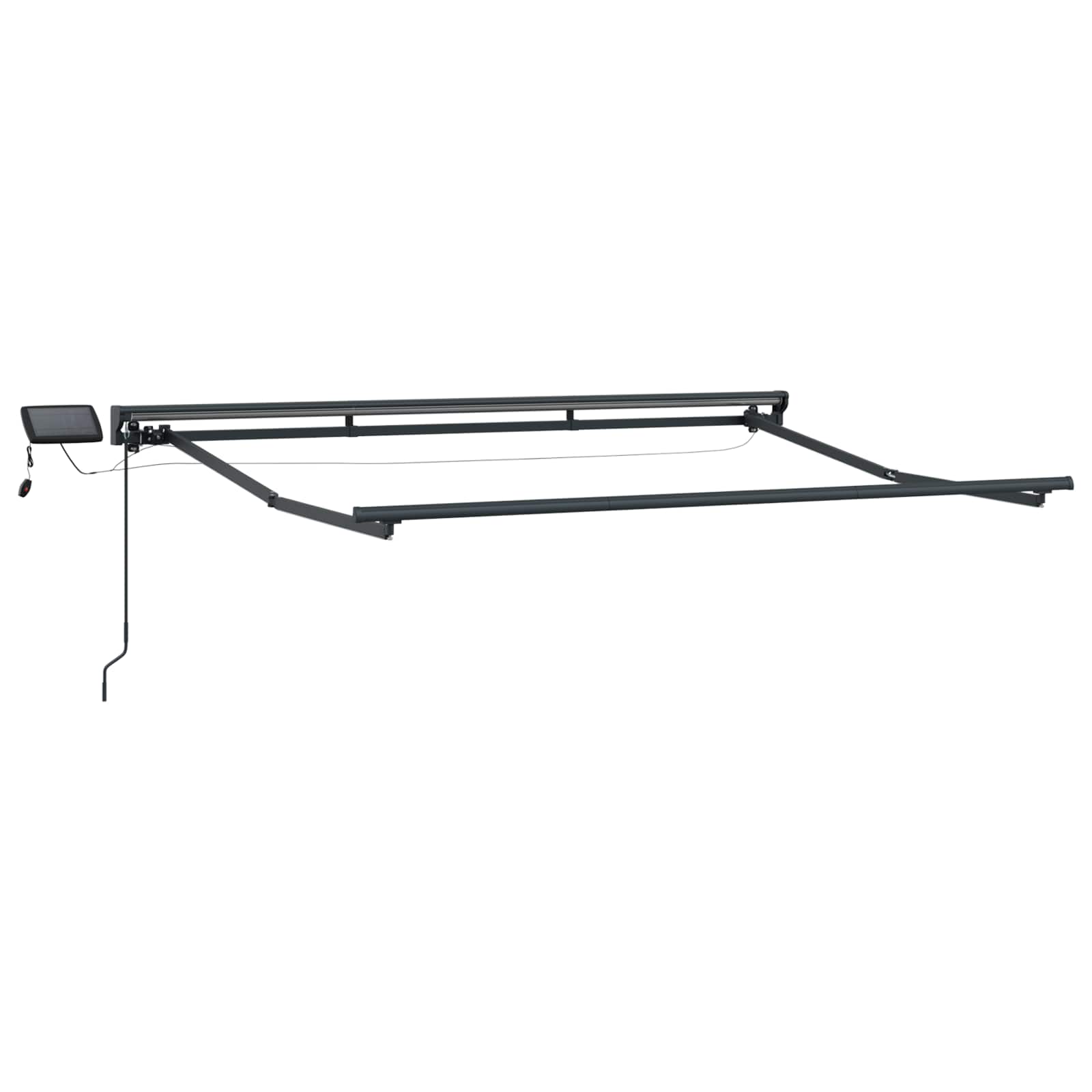 Manueller Markisenrahmen mit LEDs 2,5 x 2 m