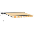 Manueller Markisenrahmen mit LEDs 3,5 x 2 m