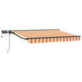 Manueller Markisenrahmen mit LEDs 3,5 x 2 m