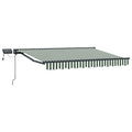 Manueller Markisenrahmen mit LEDs 3,5 x 2 m