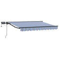 Manueller Markisenrahmen mit LEDs 3,5 x 2,5 m