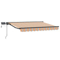 Manueller Markisenrahmen mit LEDs 3,5 x 2,5 m