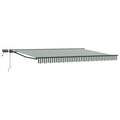 Manueller Markisenrahmen mit LEDs 4 × 3,5 m